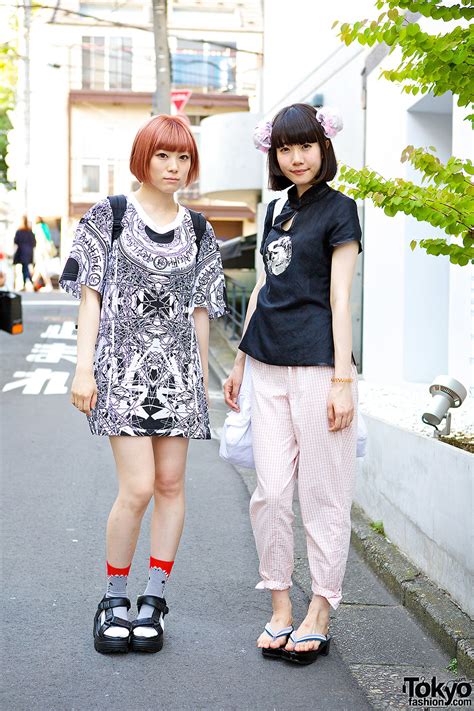 Harajuku Girls W I Tokyo Me Cheongsam Top Sandals And Shark Socks