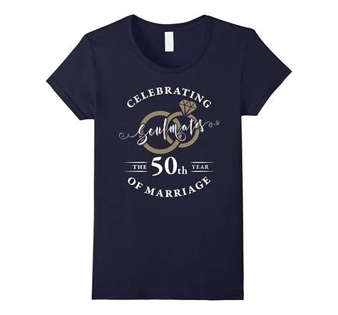 50th Year Of Marriage 50th Wedding Anniversary T Shirt Custom Printed