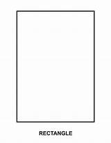 Coloring Rectangle Printable Colouring Shapes Shape Template Templates sketch template