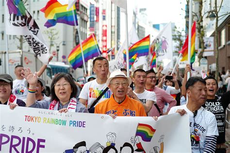 With Spirits High The Lgbt Community And Supporters Marks Tokyos 25th