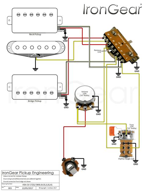 Custom guitar parts and accessories. Hsh Wiring Diagram 5 Way Switch