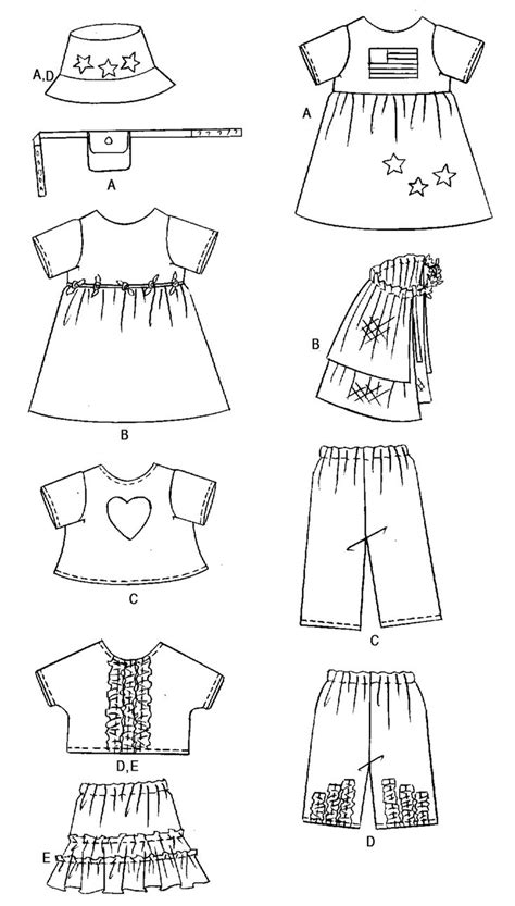 Free Printable Doll Clothes Patterns Images Butterick Sewing Doll