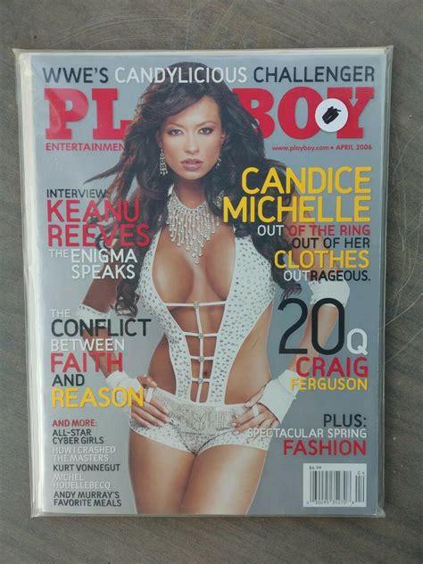 Mavin Wwe Diva Candice Michelle Playboy Magazine April Issue
