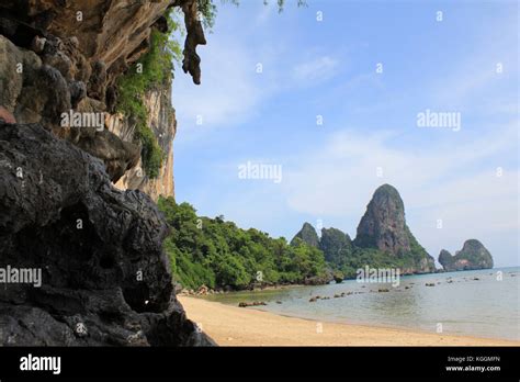 Beaches Of Railay In Krabi Thailand Stock Photo Alamy