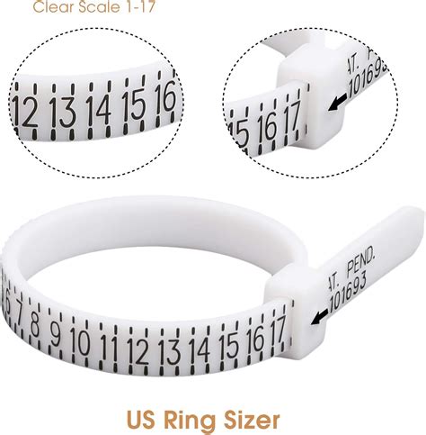 Tools Jewelry Making And Beading Half Sizes 1 To 17 Reusable Ring Sizer