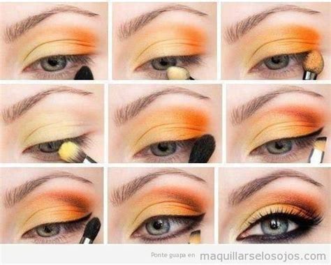 Maquillaje De Ojos De Verano Sombras En Amarillo Y Naranja Tutorial