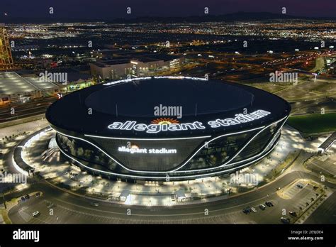 An Aerial View Of Allegiant Stadium Wednesday Feb 3 2021 In Las
