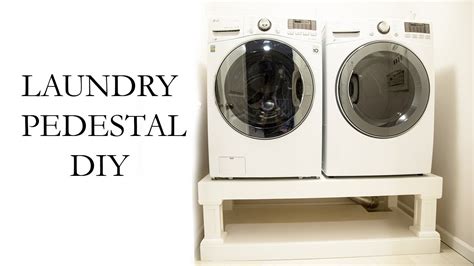 The washer dryer pedestal project went together great and it's working great! Laundry Washer Dryer Pedestal DIY - YouTube