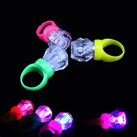 1pcs Led Plastic Light Up Ring For Birthday Party Wedding Supplies