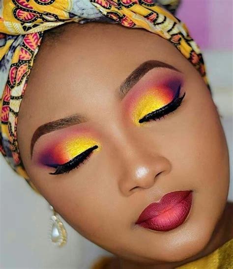 sunset dramatic eye makeup african makeup african american makeup