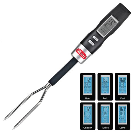 Outdoors And Leisure Bbq Accessories Digital Bbq Thermometer Fork
