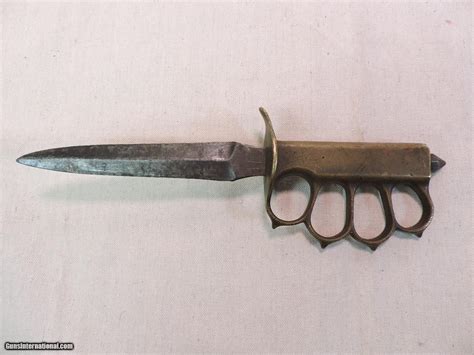 Authentic Wwi Us Trench Knife Dated 1918