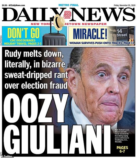 Rudy Giuliani Press Conference Inspires A Wave Of Hilarious Memes Daily Mail Online