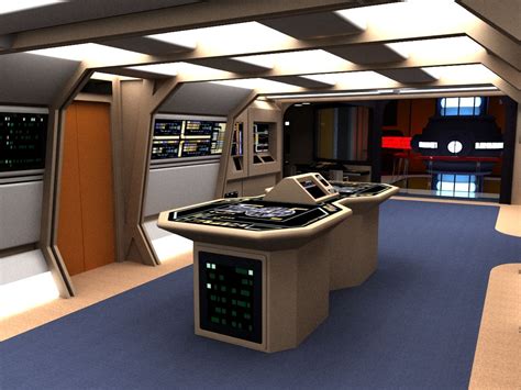 3d Interiors Of Enterprise D Fan Trek In 2022 Futuristic Interior