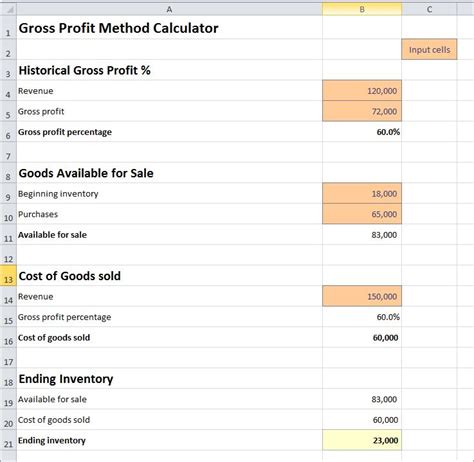 Gross profit does not mean all that money is profit you get to take home. Gross Profit Method Calculator | Double Entry Bookkeeping
