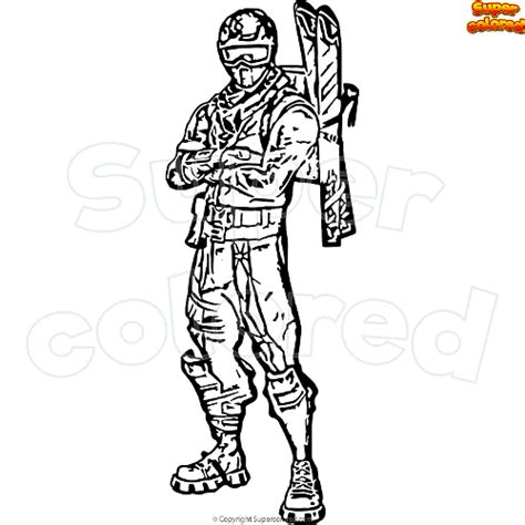 Fortnite Alpine Ace Coloring Page Coloring Page Central Images And