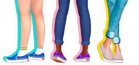 Maxis Match Recolor Of Shunga ‘s Vans Slip Ons You Need The Mesh
