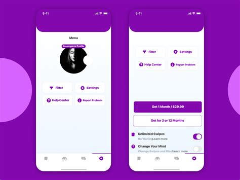 Profile App Ui Concept Uplabs