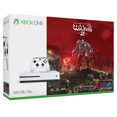 Console Xbox One Branco 500gb 4k Halo Wars 2 Lacrado Nf