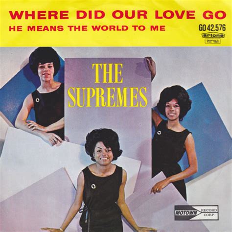 The Supremes Where Did Our Love Go 1964 Colour Photo Sleeve Vinyl