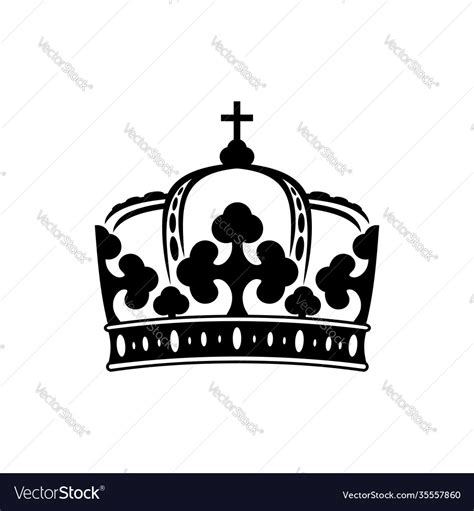 Monarchy Symbol Isolated Royal Crown Royalty Free Vector