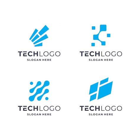 Premium Vector Set Of Technology Logo Concept