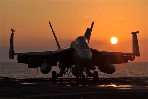 Military Aircraft At Sunset Free Image Download