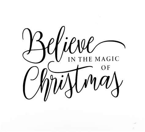 Believe Christmas Decal Believe In The Magic Of Christmas Etsy