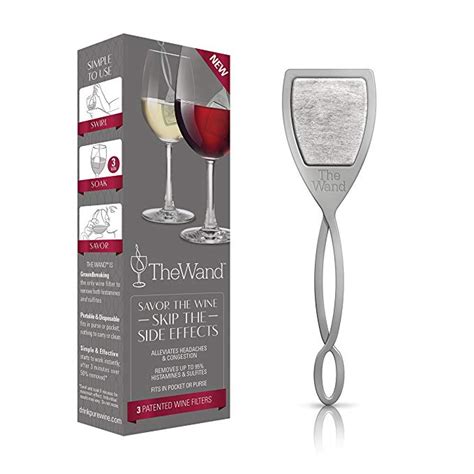 The Wand Wine Filter By Purewine No More Wine Headaches