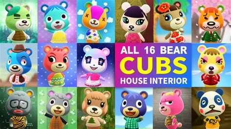 All 16 Bear Cub Villager House Interiors In Animal Crossing New