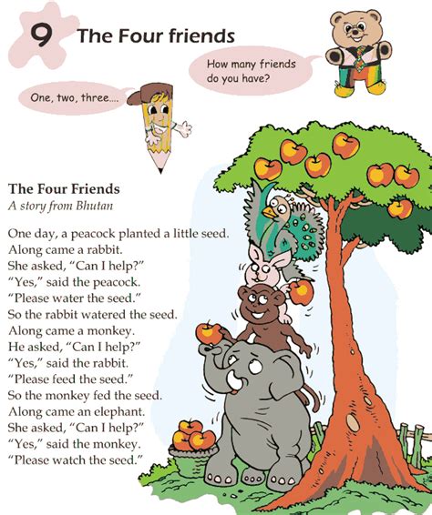 Grade 1 Reading Lesson 9 Fables And Folktales The Four Friends Reading