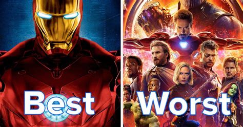 This Is The Definitive Ranking Of All 23 Marvel Movies From Worst To