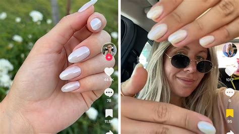 Hailey Bieber S Nails Go Viral As TikTokers Recreate The Pearl Look