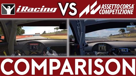Assetto Corsa Competizione Vs Iracing Comparison Mercedes Gt My Xxx