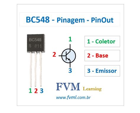 Pinagem Pinout Transistor Npn Bc Caracter Sticas Fvml