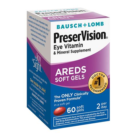 Preservision Eye Vitamin And Mineral Supplement With Areds Softgels