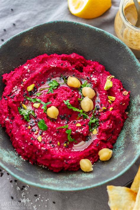 Roasted Beet Hummus Recipe Happy Foods Tube