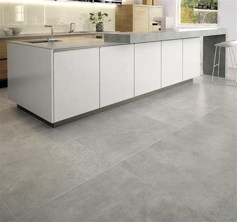 Concrete Tile Floor Kitchen Noconexpress