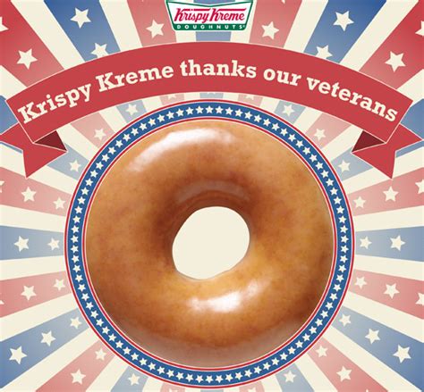 Krispie Kreme Free Donuts For Veterans On Veterans Day November 11th