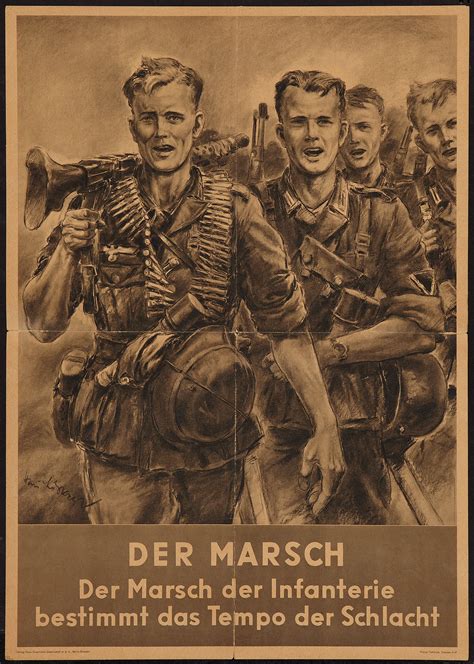 World War Ii German Propaganda Poster Verlag Neue Graphische Lot