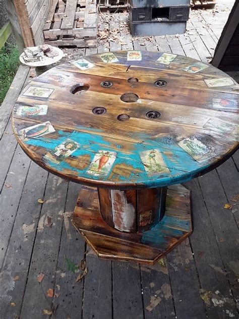 Diy cable spool table cable reel table wood spool tables wooden cable reel large wooden reddit is also anonymous so you can be yourself, with your reddit profile and persona disconnected. Lucky Spool Table | Spool tables, Wooden spool tables, Poker table diy