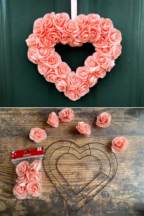 Easy And Affordable Dollar Store Valentines Day Wreath