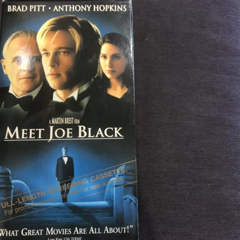 Meet Joe Black Vhs Brad Pitt Anthony Hopkins Tape Set Sealed