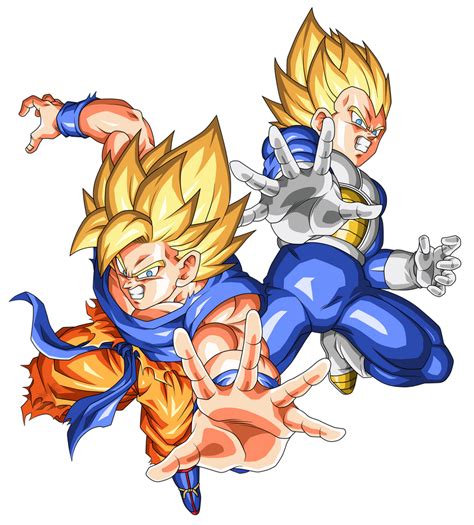 Goku Vs Vegeta V3 Render Bucchigiri Match By Maxiuchiha22 On