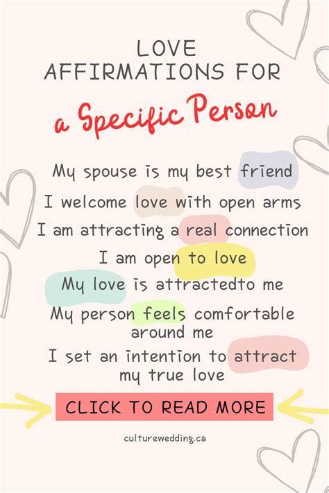 77 Love Affirmations For A Specific Person