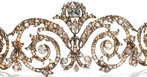 Tiara Mania Talhouët Diamond Scroll Tiara