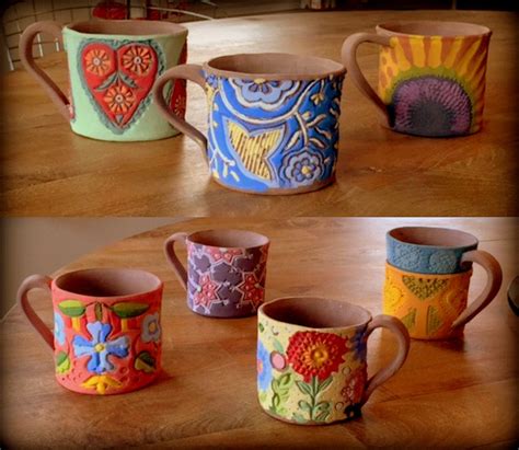 Hand Built Color Pottery Pottery Painting Handmade Paint