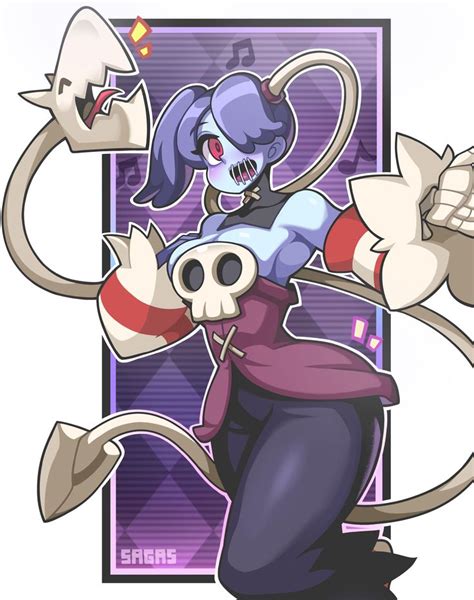 Squigly And Leviathan By Sagas Skullgirls Skullgirls Anime Fan Art