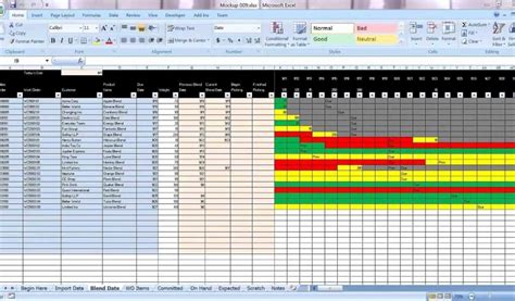 Production Schedule Template Excel Luxury Excel Graphical Production