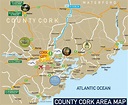 Map of Cork City and County. Things to do, places to visit in Cork